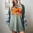 Fall Vibes Costume Teacher Thanksgiving Leopard Gnome Women's Comfort Colors T-Shirt Berry