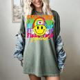 Field Trip Squad Groovy Field Day Smile Face Teacher Tie Dye Women's Comfort Colors T-Shirt Berry Field Trip Squad Groovy Field Day Smile Face Teacher Tie Dye Women's Comfort Colors T-Shirt Berry