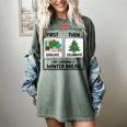 First Educate Then Celebrate Christmas Teacher Winter Break Women's Comfort Colors T-Shirt Berry