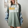 Fluent In Math And Sarcasm Teacher Women's Comfort Colors T-Shirt Berry Fluent In Math And Sarcasm Teacher Women's Comfort Colors T-Shirt Berry