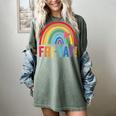 Fri-Yay Friyay Rainbow Colors Teacher Childrens Fun Designs Women's Comfort Colors T-Shirt Berry Fri-Yay Friyay Rainbow Colors Teacher Childrens Fun Designs Women's Comfort Colors T-Shirt Berry
