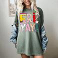 Fri-Yay Happy Friday Lovers Teacher Weekend Women Women's Comfort Colors T-Shirt Berry Fri-Yay Happy Friday Lovers Teacher Weekend Women Women's Comfort Colors T-Shirt Berry