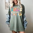 Groovy Some Call It Chaos We Call It Kindergarten Teacher Women's Comfort Colors T-Shirt Berry
