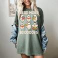 Groovy Halloween Ghost Read More Boooooks Librarian Teacher For Men Women Kids Women's Comfort Colors T-Shirt Berry