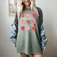 Groovy Kindergarten Is My Jam Strawberry Kinder Team Teacher Women's Comfort Colors T-Shirt Berry