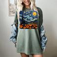 Halloween Pumpkin Starry Night Van Gogh Art Teacher Women's Comfort Colors T-Shirt Berry Halloween Pumpkin Starry Night Van Gogh Art Teacher Women's Comfort Colors T-Shirt Berry