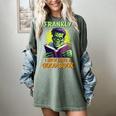 Halloween Teacher Librarian Frankenstein Reading Books Women's Comfort Colors T-Shirt Berry Halloween Teacher Librarian Frankenstein Reading Books Women's Comfort Colors T-Shirt Berry
