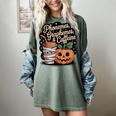 Halloween Teacher Phonemes Graphemes Caffeine Coffee Lover Women's Comfort Colors T-Shirt Berry Halloween Teacher Phonemes Graphemes Caffeine Coffee Lover Women's Comfort Colors T-Shirt Berry