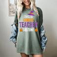Halloween Teachers This Is My Tired Teacher Costume Women's Comfort Colors T-Shirt Berry