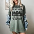 Halloween History Teacher Prisoner Costume Women's Comfort Colors T-Shirt Berry Halloween History Teacher Prisoner Costume Women's Comfort Colors T-Shirt Berry