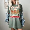 Hangin With My Cookies Gingerbread Man Xmas Teacher Women's Comfort Colors T-Shirt Berry Hangin With My Cookies Gingerbread Man Xmas Teacher Women's Comfort Colors T-Shirt Berry