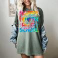 Happy 100th Day Of School Teacher Student 100 Days Tie Dye Men Women Kids Women's Comfort Colors T-Shirt Berry