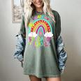 Happy 50th Days Of School Rainbow Teacher 50 Days Smarter Women's Comfort Colors T-Shirt Berry Happy 50th Days Of School Rainbow Teacher 50 Days Smarter Women's Comfort Colors T-Shirt Berry
