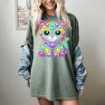 Happy Dot Day Colorful Polka Dot Cat Kitten Teachers Kids Women's Comfort Colors T-Shirt Berry