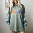 Happy Fri Yay Teacher Friday For Men Women Women's Comfort Colors T-Shirt Berry Happy Fri Yay Teacher Friday For Men Women Women's Comfort Colors T-Shirt Berry
