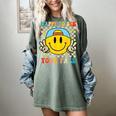 Happy To See Your Face Hippie Smile Back To School Teachers Women's Comfort Colors T-Shirt Berry
