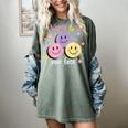 Happy To See Your Face Smile Face Teacher Back To School Women's Comfort Colors T-Shirt Berry Happy To See Your Face Smile Face Teacher Back To School Women's Comfort Colors T-Shirt Berry