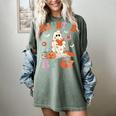 Haunted By 67 Boo Ghost Teacher 6 7 Halloween Costume Women's Comfort Colors T-Shirt Berry Haunted By 67 Boo Ghost Teacher 6 7 Halloween Costume Women's Comfort Colors T-Shirt Berry