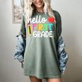 Hello First Grade Team 1st Grade Back To School Teacher Kids Women's Comfort Colors T-Shirt Berry Hello First Grade Team 1st Grade Back To School Teacher Kids Women's Comfort Colors T-Shirt Berry