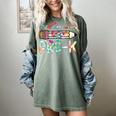 Hello Pre-K Pencil Teacher Student Tie Dye Women's Comfort Colors T-Shirt Berry