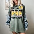 Hello Pre-K Preschool Back To School First Day Teacher Kids Women's Comfort Colors T-Shirt Berry