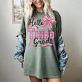Hello Third Grade First Day Of School Coquette Teacher Girl Women's Comfort Colors T-Shirt Berry Hello Third Grade First Day Of School Coquette Teacher Girl Women's Comfort Colors T-Shirt Berry