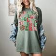 In My Holly Xmas Jolly Teacher Era Teacher Vibes Christmas For Men Women Kids Women's Comfort Colors T-Shirt Berry In My Holly Xmas Jolly Teacher Era Teacher Vibes Christmas For Men Women Kids Women's Comfort Colors T-Shirt Berry