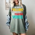 I’m Not Yelling This Is My PE School Teacher Voice I Teach Women's Comfort Colors T-Shirt Berry I’m Not Yelling This Is My PE School Teacher Voice I Teach Women's Comfort Colors T-Shirt Berry