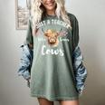 Just A Teacher Who Loves Cows Shirt Cute Highland Cow Women's Comfort Colors T-Shirt Berry Just A Teacher Who Loves Cows Shirt Cute Highland Cow Women's Comfort Colors T-Shirt Berry