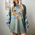 Learning Is Out Of This World Space Back To School Teacher Women's Comfort Colors T-Shirt Berry