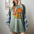 Leopard Pumpkin Love Teacher Life Thanksgiving Fall Women Women's Comfort Colors T-Shirt Berry