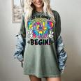 Let The Games Field Day Begin Tie Dye Adults Teacher Kids Women's Comfort Colors T-Shirt Berry