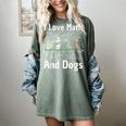 I Love Maths And Dogs Puppy Dog Lover Teacher Student Women's Comfort Colors T-Shirt Berry I Love Maths And Dogs Puppy Dog Lover Teacher Student Women's Comfort Colors T-Shirt Berry
