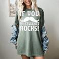 If You Mustache My Students Rock Teacher Mustache Women's Comfort Colors T-Shirt Berry