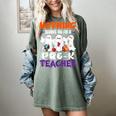 Nothing Scares Me I'm A Pre-K Teacher Halloween Ghosts Women's Comfort Colors T-Shirt Berry