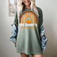 One Thankful Science Teacher Rainbow Boho Fall Thanksgiving Women's Comfort Colors T-Shirt Berry One Thankful Science Teacher Rainbow Boho Fall Thanksgiving Women's Comfort Colors T-Shirt Berry