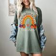 One Thankful Teacher Thanksgiving Turkey Rainbow Fall Women's Comfort Colors T-Shirt Berry One Thankful Teacher Thanksgiving Turkey Rainbow Fall Women's Comfort Colors T-Shirt Berry