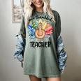 One Thankful Teacher Turkey Pencil Thanksgiving Teachers Women's Comfort Colors T-Shirt Berry One Thankful Teacher Turkey Pencil Thanksgiving Teachers Women's Comfort Colors T-Shirt Berry