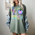 P Is For Pre-K Preschool Teacher Tie Dye Back To School Women's Comfort Colors T-Shirt Berry
