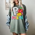 P Is For Pre-K Teacher Pencil Apple Back To School Women's Comfort Colors T-Shirt Berry