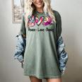 Peace Love Books Librarian Teacher Life Book Library Tie Dye Women's Comfort Colors T-Shirt Berry
