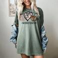 Peace Love Coffee Science Teacher Women's Comfort Colors T-Shirt Berry