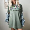 Peace Love Learn Tie Dye Teacher Kids 100th Days Of School Women's Comfort Colors T-Shirt Berry Peace Love Learn Tie Dye Teacher Kids 100th Days Of School Women's Comfort Colors T-Shirt Berry
