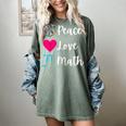 Peace Love Math Maths Teacher Pi Symbol Men Women Women's Comfort Colors T-Shirt Berry
