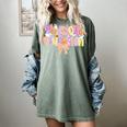 Physical Education Halloween Bow Checkered Teacher Ghost PE Women's Comfort Colors T-Shirt Berry