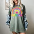 Preschool Rainbow Girls Boys Kids Teacher Back To School Women's Comfort Colors T-Shirt Berry