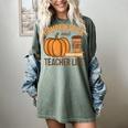 Pumpkin Spice And Teacher Life Halloween Teacher Women's Comfort Colors T-Shirt Berry Pumpkin Spice And Teacher Life Halloween Teacher Women's Comfort Colors T-Shirt Berry