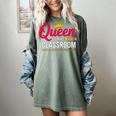 Queen Of The Classroom Teacher Women's Comfort Colors T-Shirt Berry Queen Of The Classroom Teacher Women's Comfort Colors T-Shirt Berry