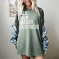 Real Men Marry Teachers Future Husband Wife Engagement Women's Comfort Colors T-Shirt Berry