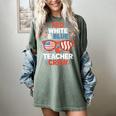 Red & Blue Teacher Crew Shirt 4th Of July Sunglasses Women's Comfort Colors T-Shirt Berry Red & Blue Teacher Crew Shirt 4th Of July Sunglasses Women's Comfort Colors T-Shirt Berry